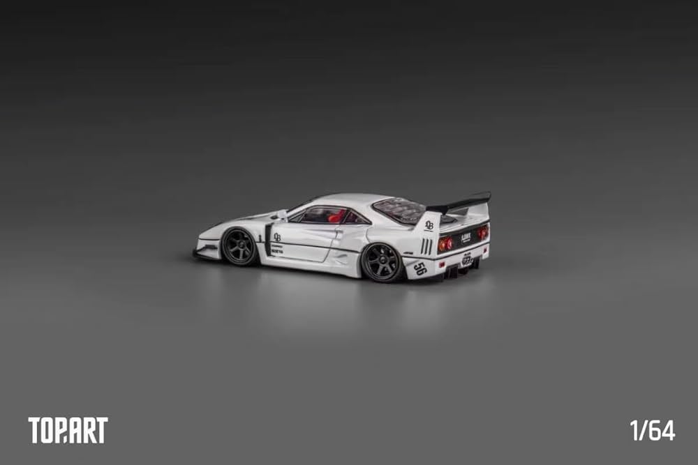Amazon | 1/64 TOP ART フェラーリ LBWK F40 白 | ミニカー